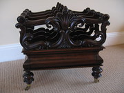Stunning Carved Rosewood Cante