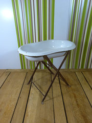 architectural antiques vintage enamelled babys bath Vintage Enamelled Babys Bath