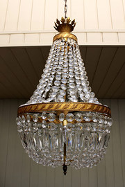1920s French Gilt And Glass Ch