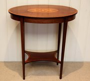 Edwardian Inlaid Mahogany Two