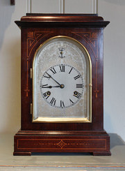 antique clocks & timepieces edwardian inlaid mahogany west Edwardian Inlaid Mahogany West