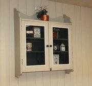 antique furniture edwardian painted wall cabinet Edwardian Painted Wall Cabinet