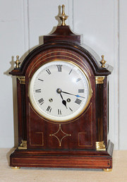 English mahogany bracket clock