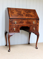 Figure Walnut Knee Hole Bureau