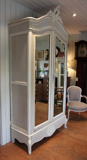 French Painted Mirrored Two Do
