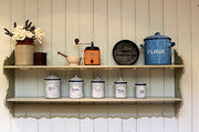 French Painted Wall Shelf