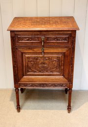 antique furniture french solid oak carved side c French Solid Oak Carved Side C