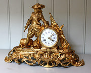 Gilt Ormolu French Mantel Cloc