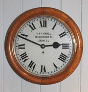 antique clocks & timepieces golden oak fusee dial school c Golden oak fusee dial school c