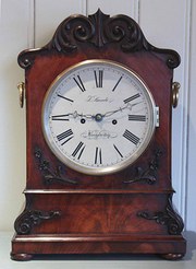Large Mahogany Bracket Clock