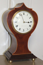 antique clocks & timepieces mahogany balloon clock england Mahogany Balloon Clock England