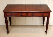 Mahogany Two Drawer Side Table