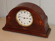 Mahogany and Inlay Mantel Cloc