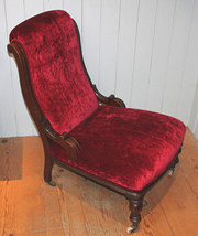 Mahogany library chair England
