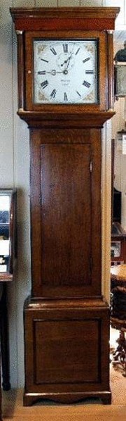 Oak cased longcase clock Engla