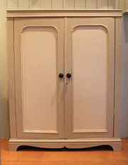antique furniture painted two door side cabinet Painted two door side cabinet