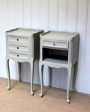 Pair Of Painted Bedside Cabine