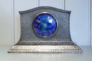 antique clocks & timepieces pewter arts and crafts mantel Pewter Arts and Crafts Mantel