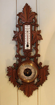 antique barometers and barographs small french alpine aneroid ba Small French Alpine aneroid ba