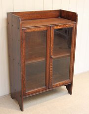 Small Oak Two Door Glazed Book