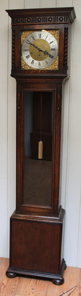 antique clocks & timepieces small oak westminster chime lo Small Oak Westminster Chime Lo