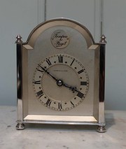 Small Silver plated mantel Clo