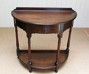 Solid Oak Demi Lune Hall Table