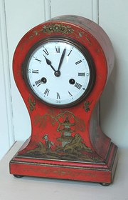 Unusual Red Chinoiserie Balloo