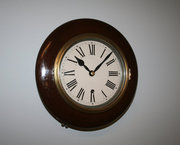 antique clocks & timepieces 12 mahogany railway time piece 12 Mahogany Railway Time Piece