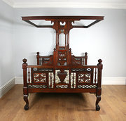 antique furniture 5ft 9 victorian raj four poste 5ft 9 Victorian Raj Four Poste