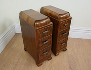 Antique Art Deco Pair Bedside