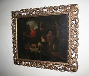 antique art, paintings, pictures dutch tavern scene oil Antique Dutch Tavern Scene Oil