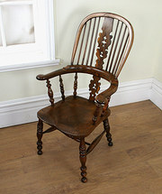 Antique Yew  Elm Wood Windsor