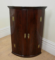 Bow Front Flame Mahogany Corne