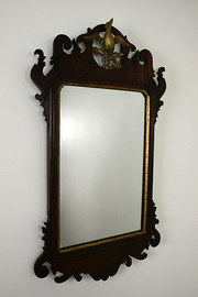 George III Mahogany Gilt Fret