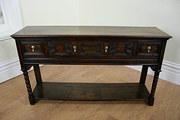 Small Oak Geometric Potboard D