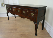 Three Drawer George III Oak Dr