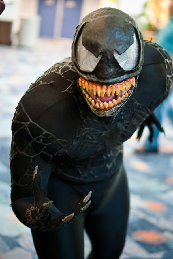 Scarily good Venom cosplay