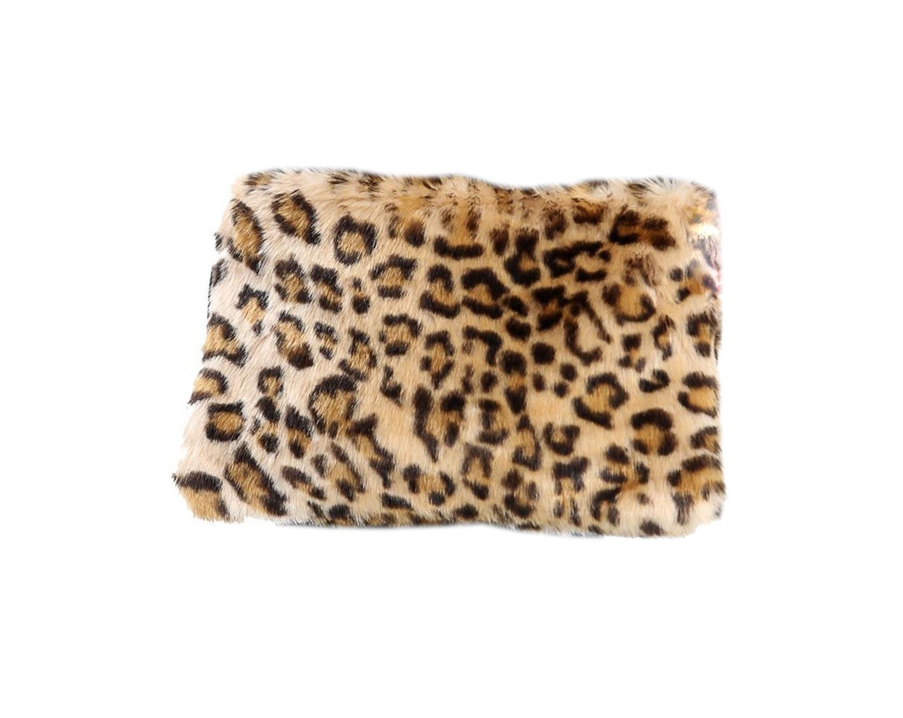 New Ladies Fashion Coloured Synthetic Fur Clutch Tote Bag Purse