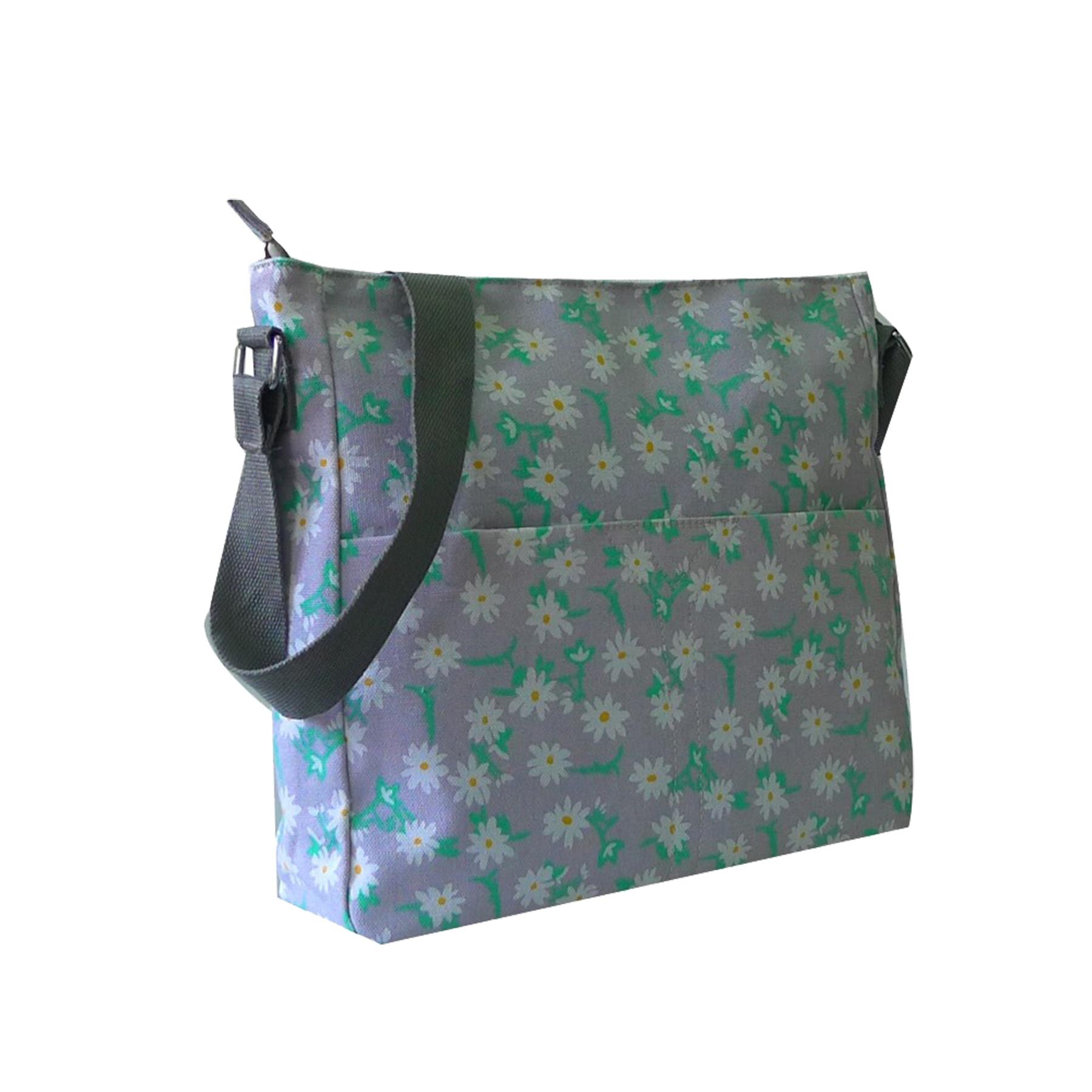 New Star Heart Floral Print Ladies Canvas Festival Crossbody Bag