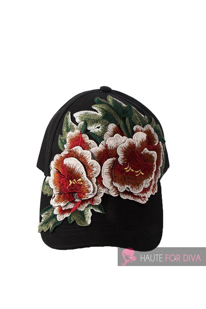 WOMEN’S NEW BEADS SEQUINS EMBROIDERY FLORAL YANKEE BASEBALL CAP