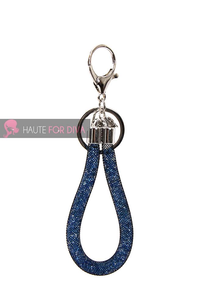 Da Donna Strass Cristalli Stardust Mesh Net Portachiavi Catena Ciondolo Charm