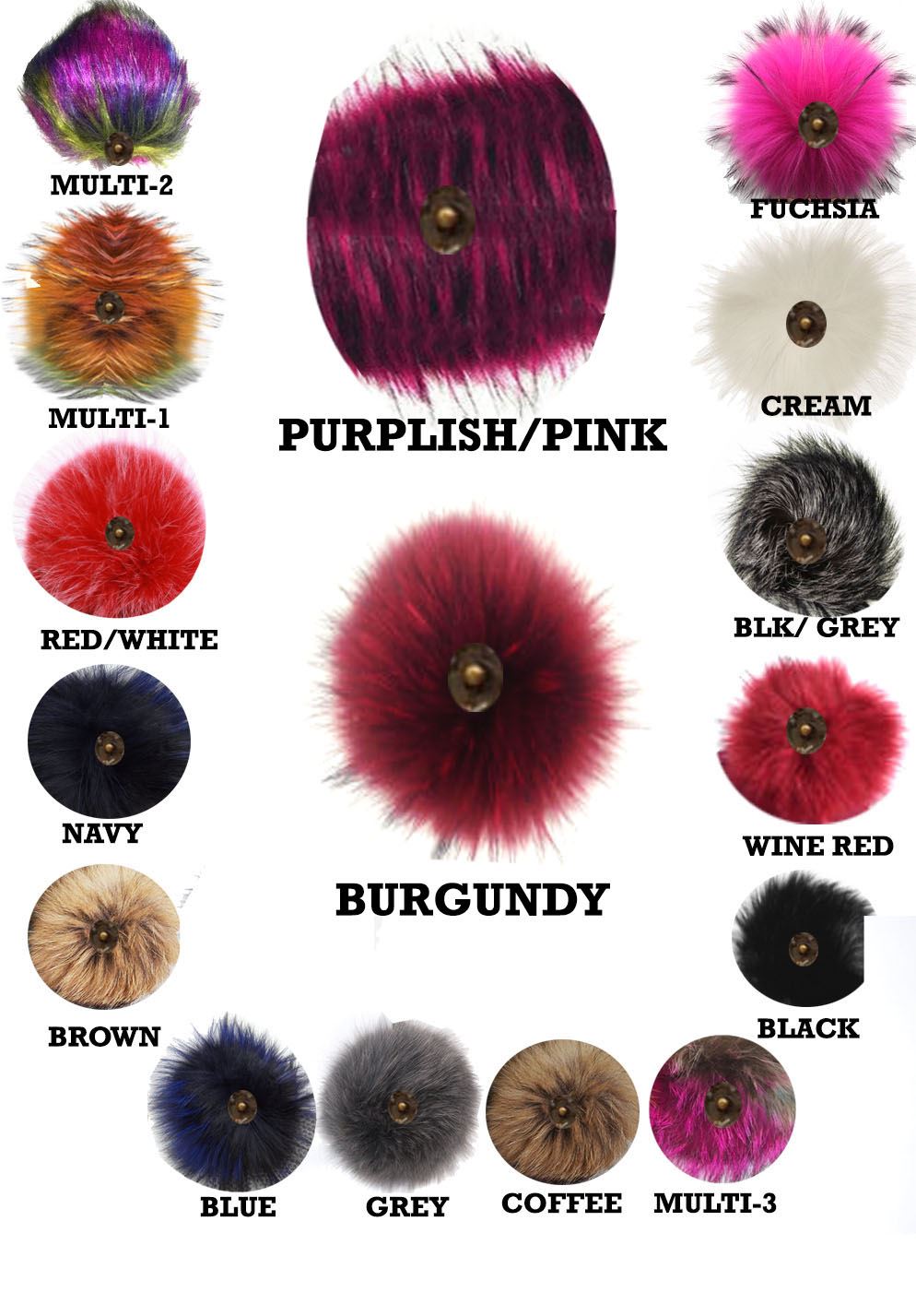 WOMEN’S WINTER WARM BOBBLE BEANIE KNITTED CUSTOMIZABLE FAUX FUR POM POM SKI HAT