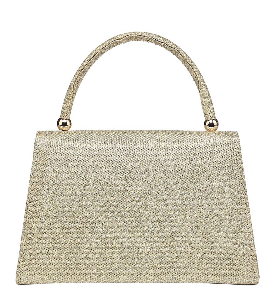 NEW RETRO TOP HANDLE SHIMMER GLITTER PARTY BRIDAL CLUTCH BAG HANDBAG