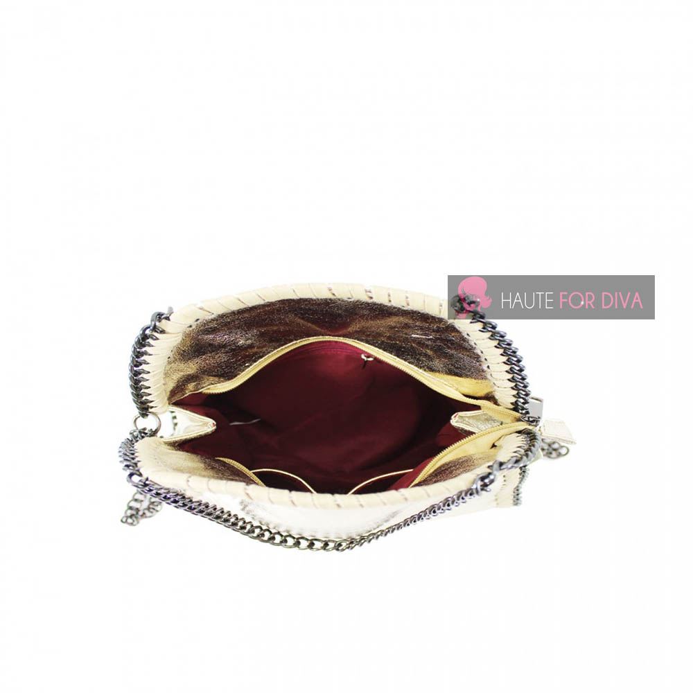 NEW ON TREND DESIGNERS CHAIN TRIM HANDLES STRAP INNER POCKETS TOTE SHOULDER BAG