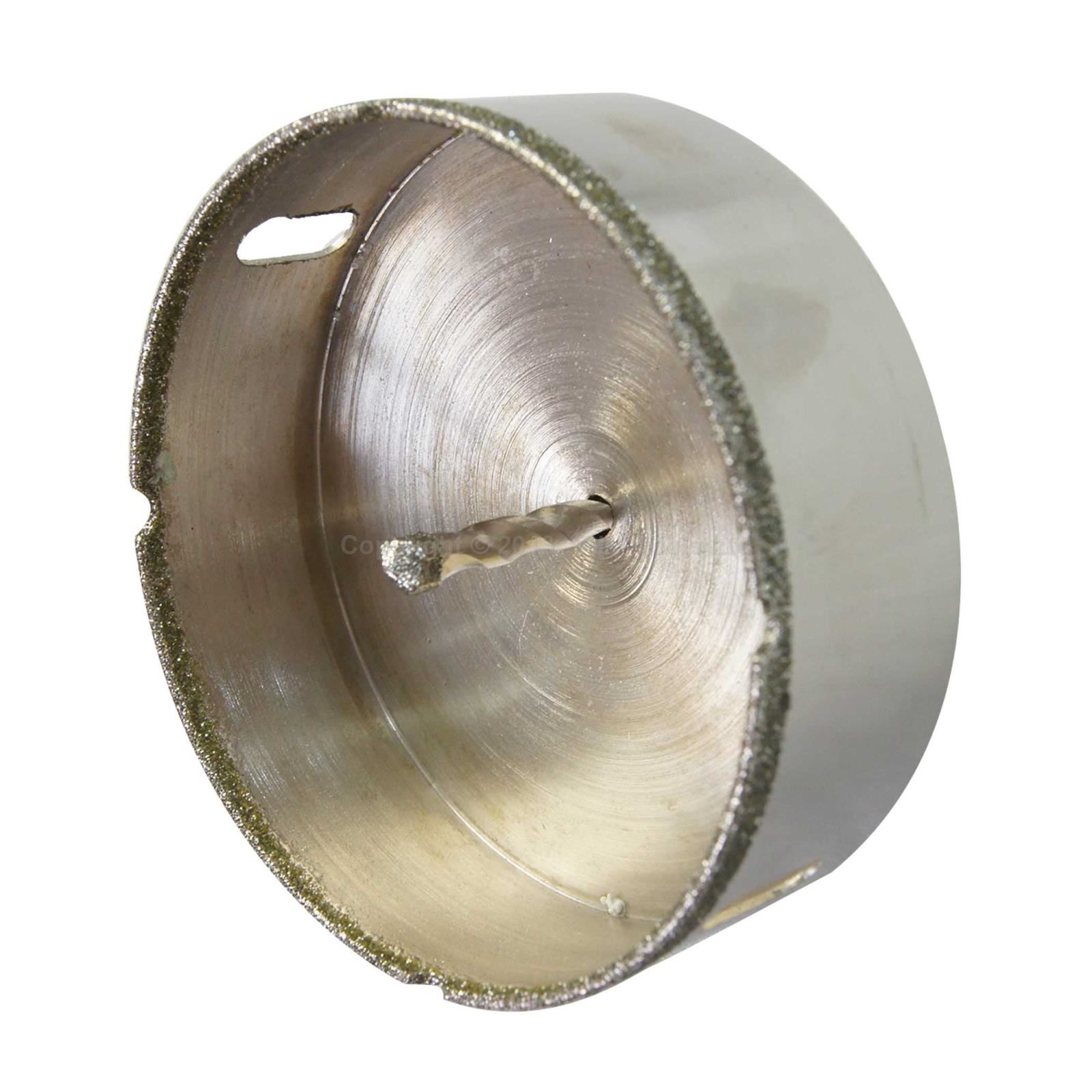122110 Diamond Coated Glass Ceramic Hole saw Core Bit Cutter With Drilling Guide