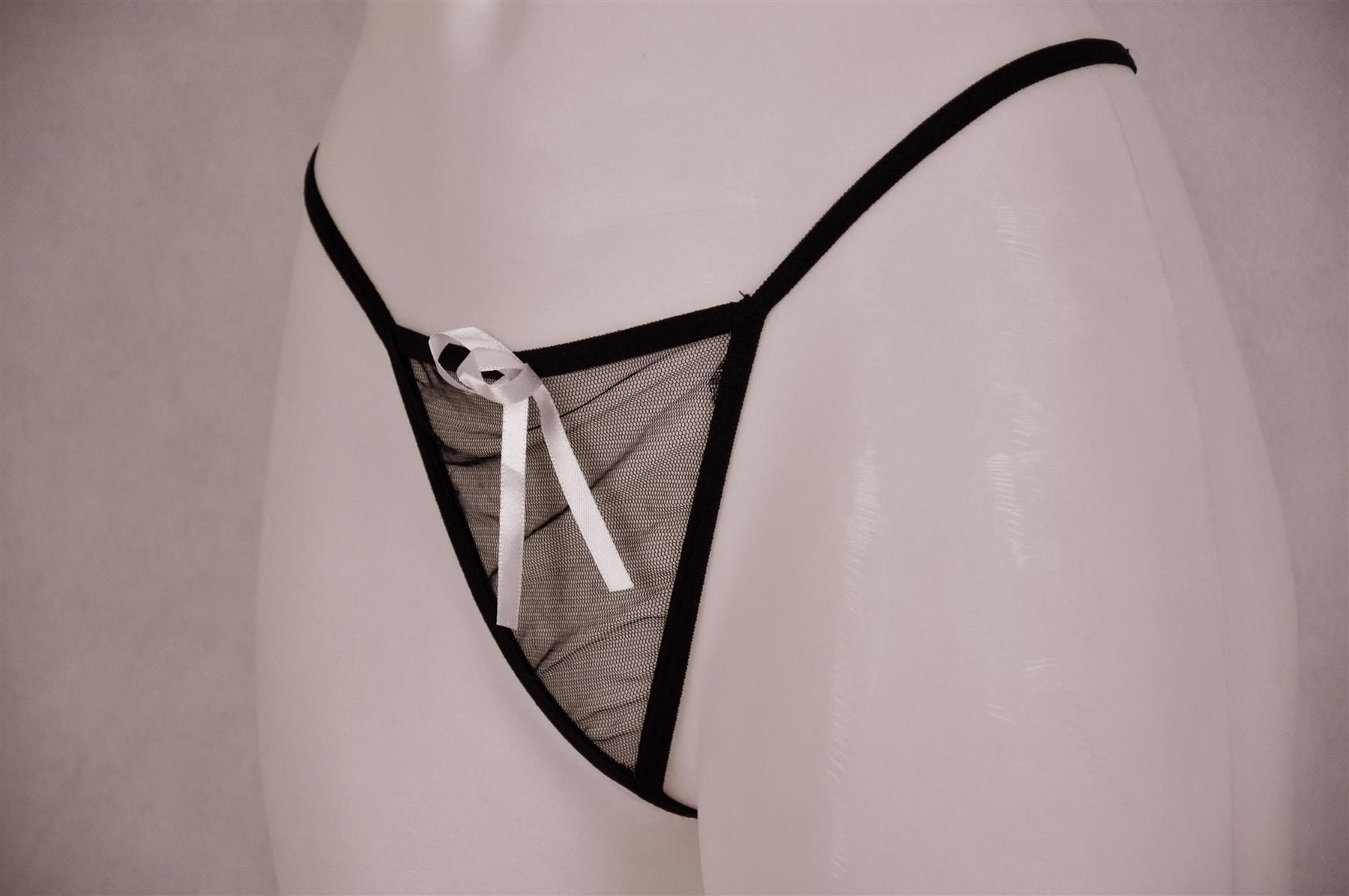 Sexy//Sissy G String Knicker Sheer Panties Underwear Lingerie Low Rise Thong