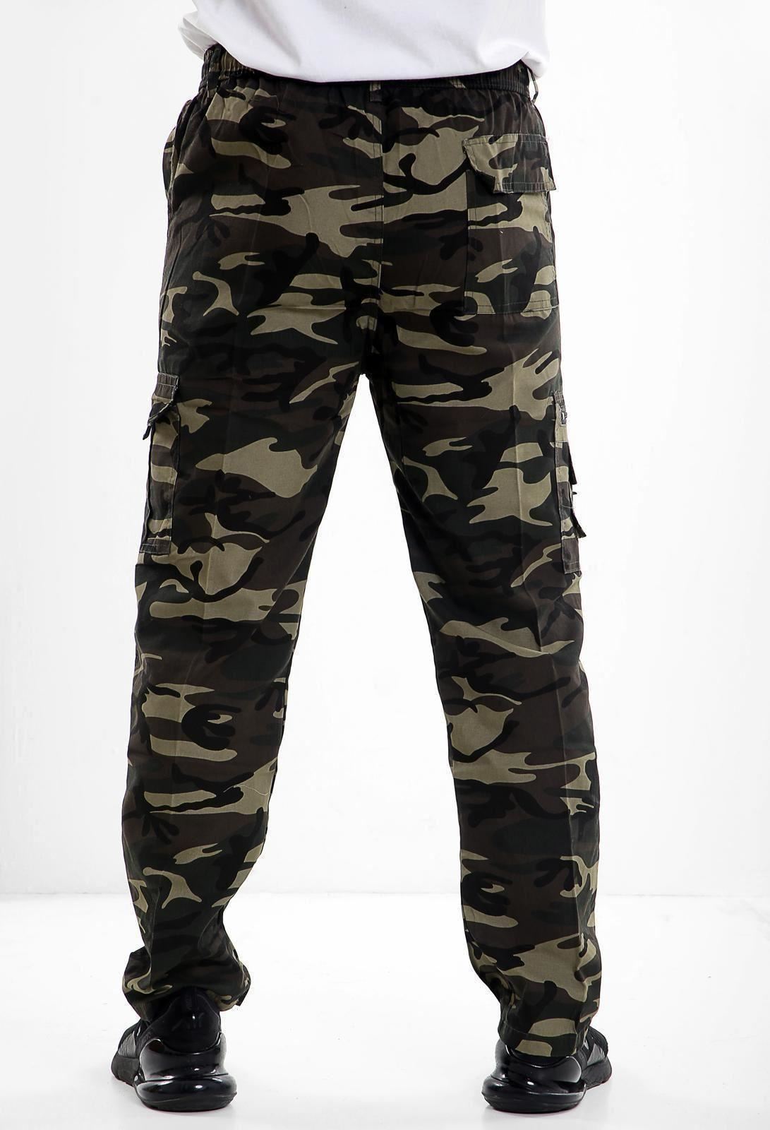 MENS CAMOUFLAGE CASUAL CARGO POCKET MENS LIGHTWEIGHT COMBAT TROUSERS PANTS