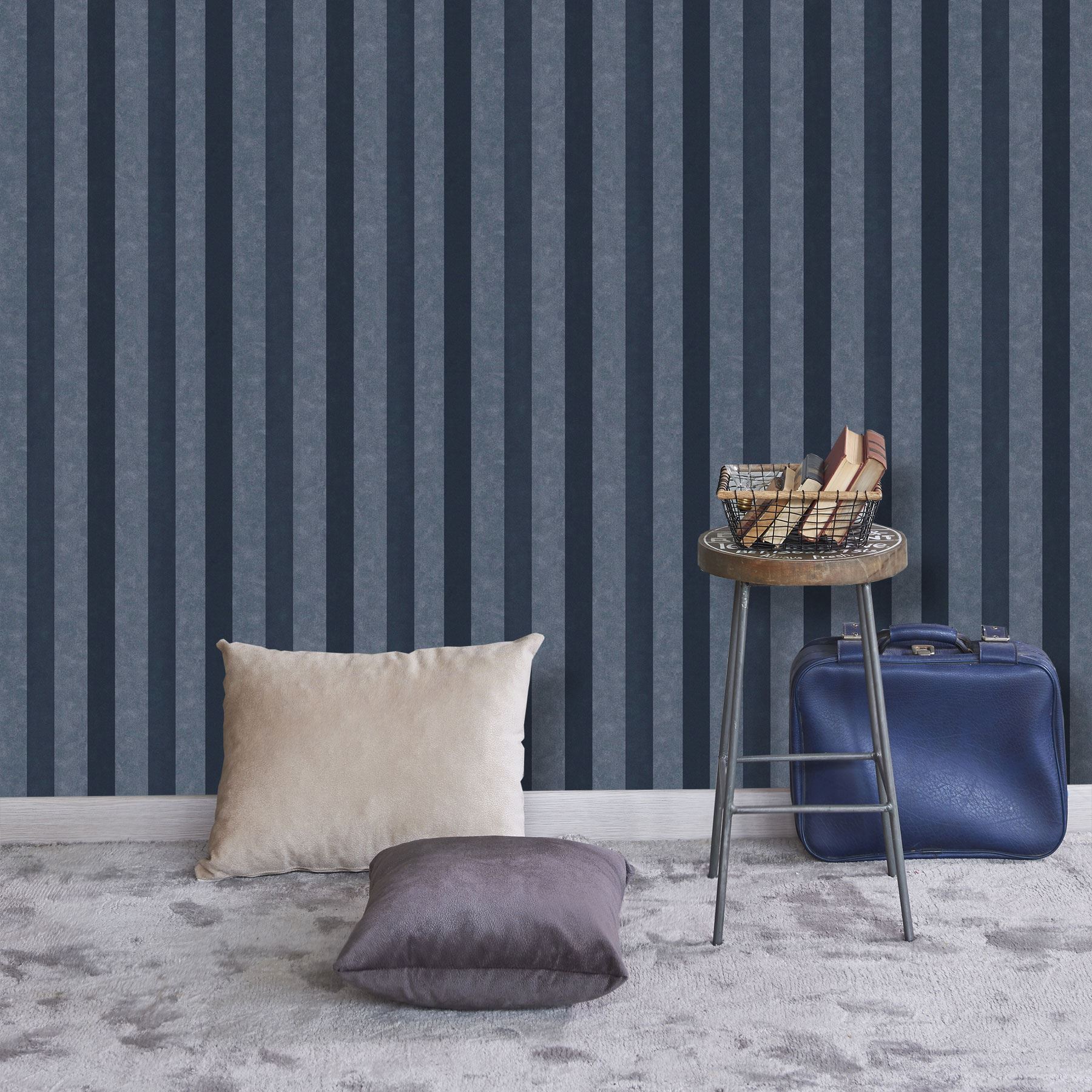 Mixed gamme de bleu marine papier peint Divers Designs /& motifs luxe moderne