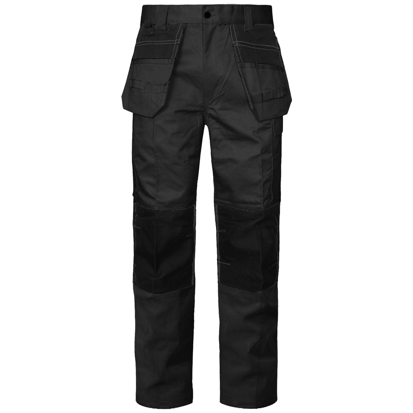 MENS CARGO COMBAT WORK TROUSERS WITH KNEE PAD POCKETS WORKER HEAVY DUTY PANTS
